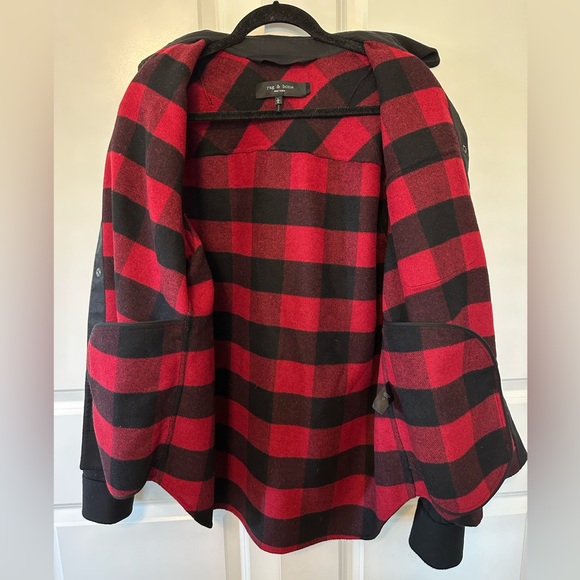 Rag and Bone Shirt Jacket, Black, Size L - Picture 4 of 7